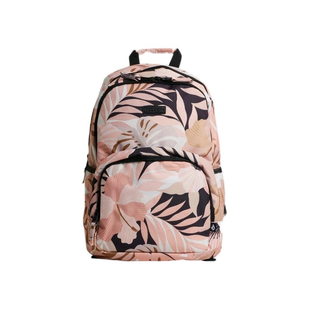 VOLCOM Upperclass Backpack Retail $60 Very Nice Pack NWOT Floral Peach
